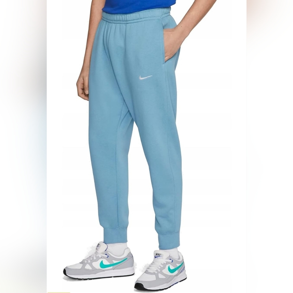 Nike Club Fleece Joggers, Blue, Size Small